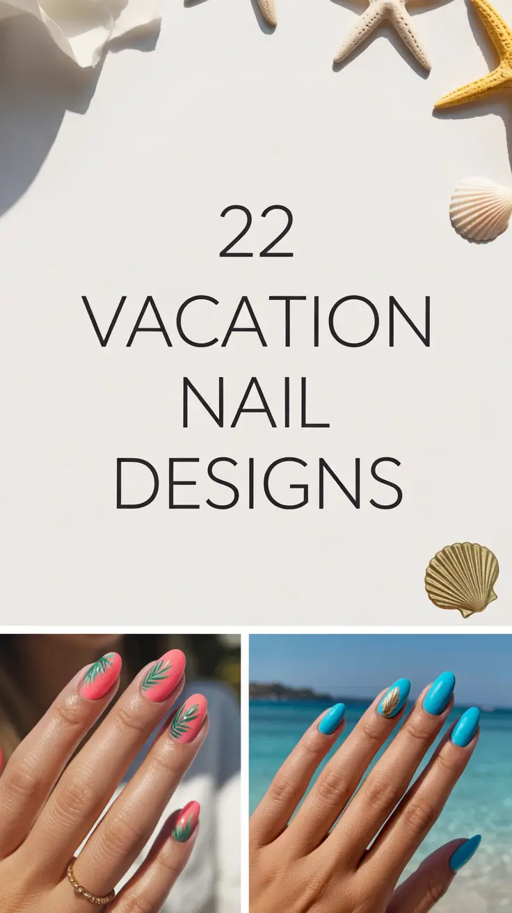 Vacation Nail Designs 2026: Tropical, Cute & Trendy Summer Inspo