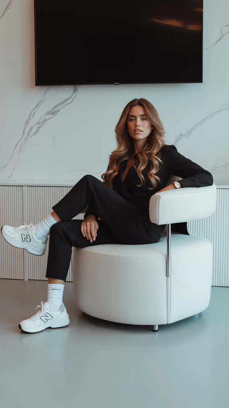 sneakers spring outfit 2026 Tailored Suiting With Clean Athletic Balance