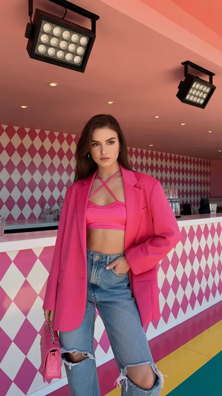 spring birthday outfits 2026 Barbiecore Brilliance for a Bold Spring Celebration