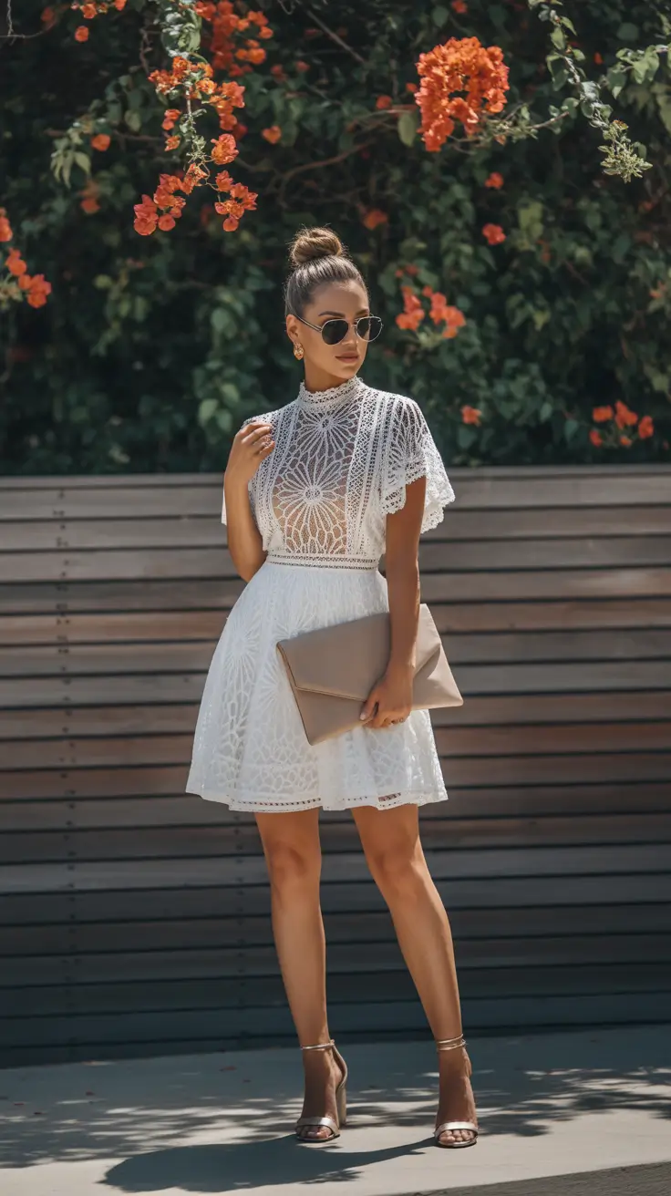 best spring dress outfits 2026-Delicate-Lace-in-Crisp-White-Elegance