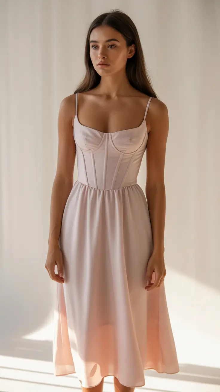 best spring dress outfits 2026-Soft-Pink-Elegance-for-the-Romantic-Spring-Mood