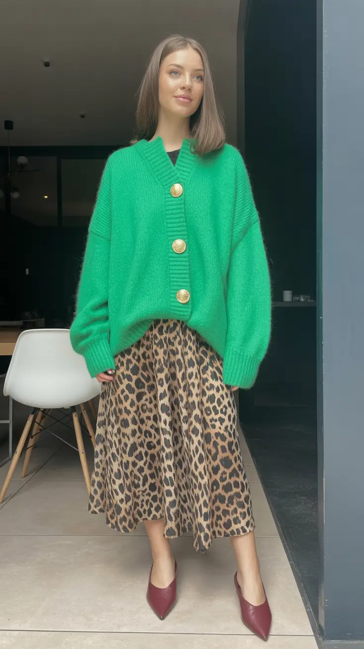 best spring fashion outfits 2026 - Bold Knitwear Meets Playful Animal Prints