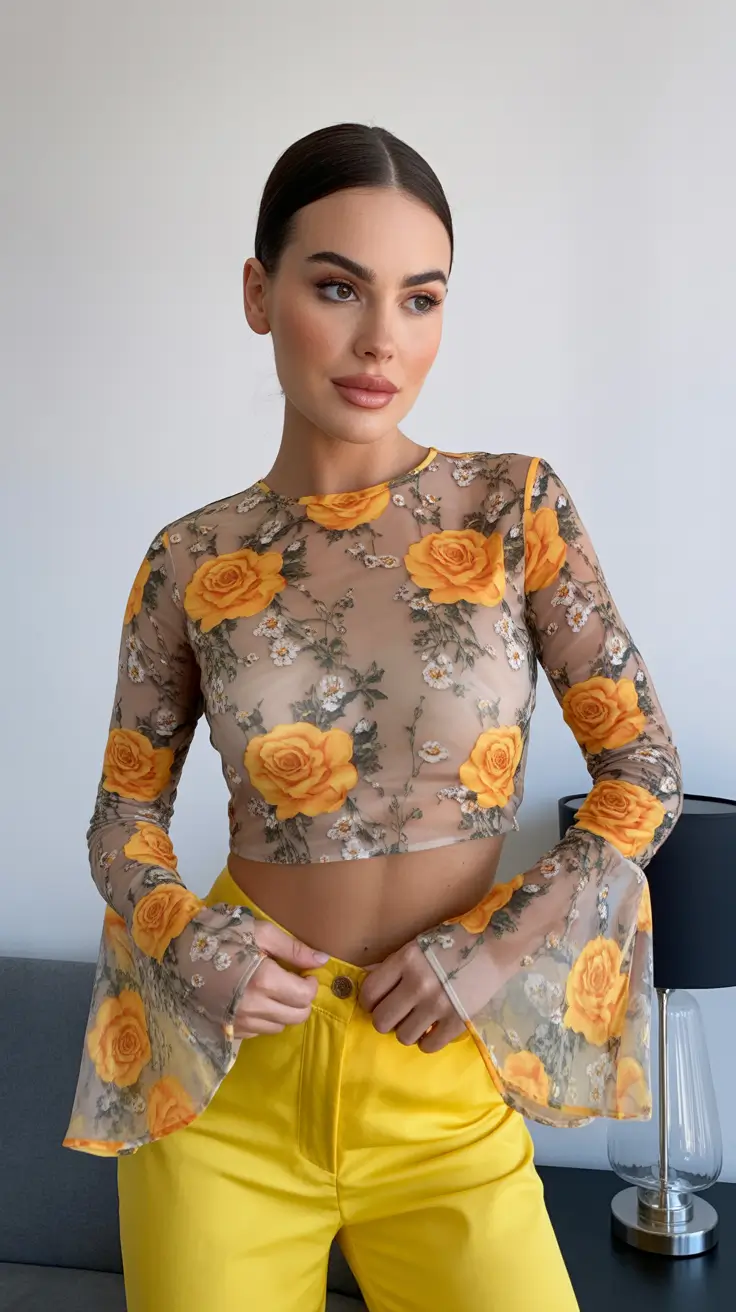 best spring fashion outfits 2026 - Floral Illusions and Sunshine Yellow Energy