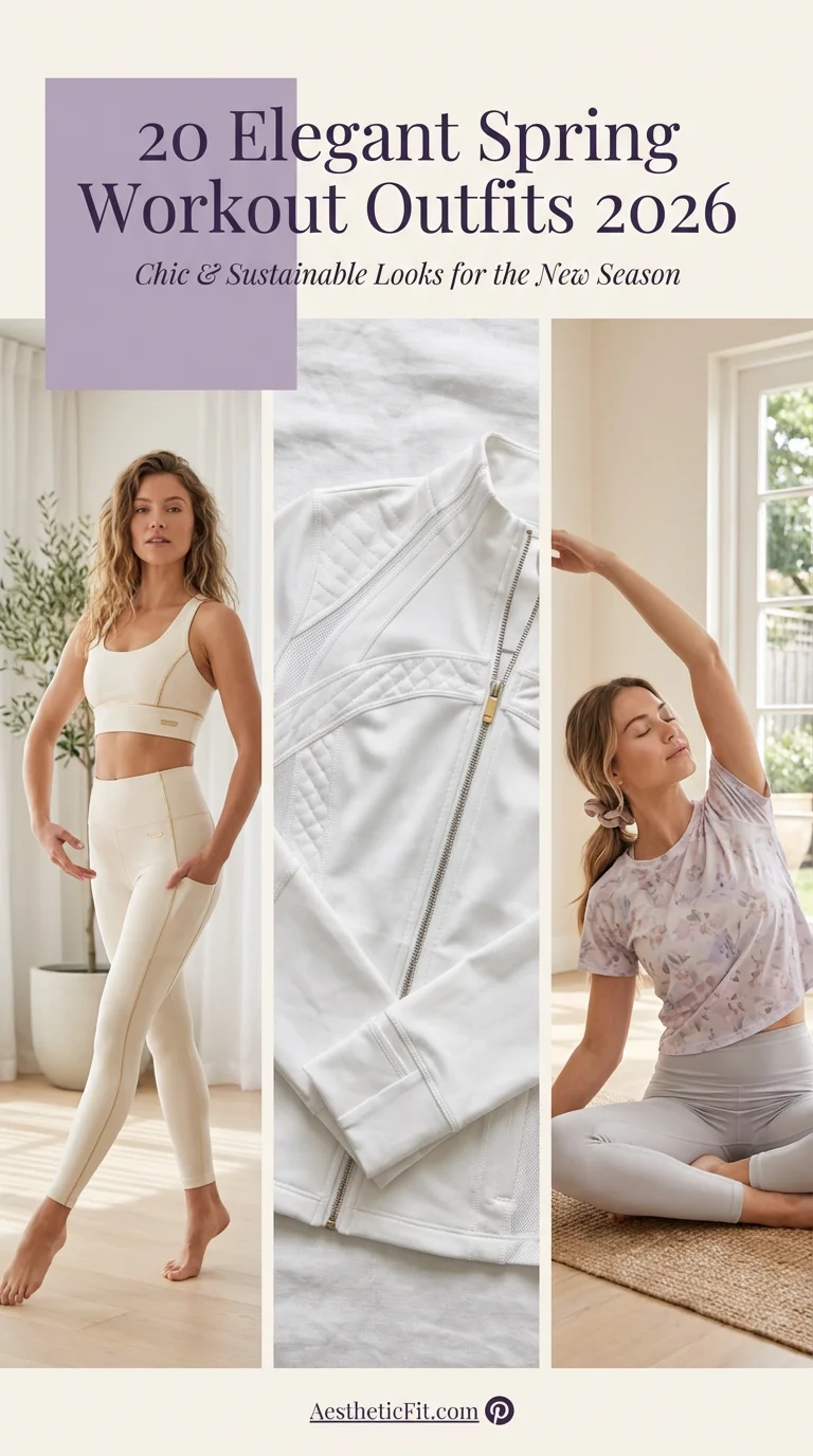 Elegant Spring Workout Outfits 2026: Cute & Aesthetic Activewear Ideas for the New Season