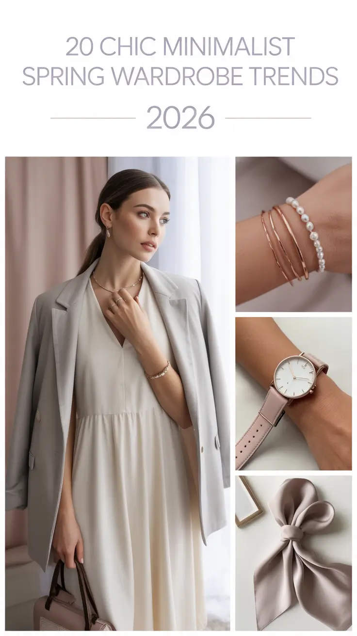 Chic Minimalist Spring Wardrobe Trends 2026: Bright Capsule Essentials for the New Season