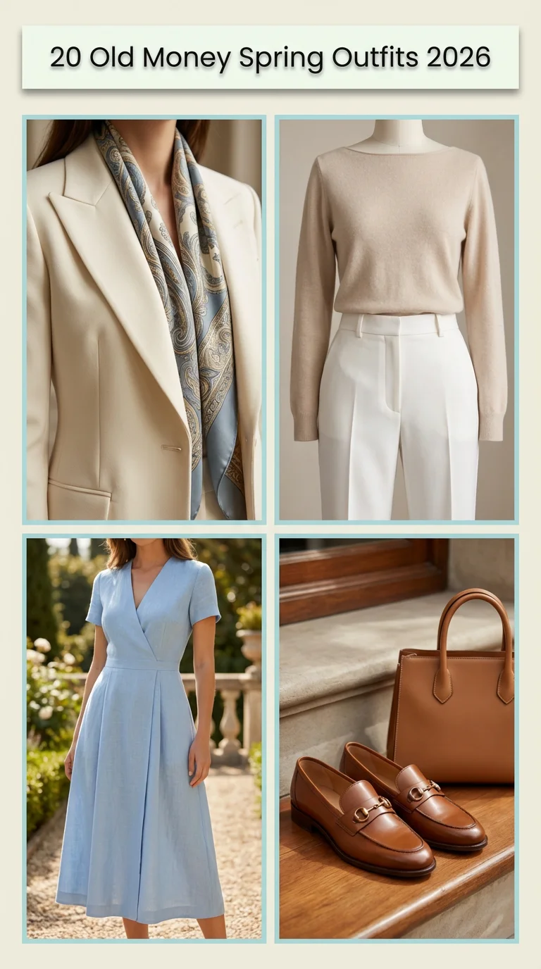 Old Money Spring Outfits 2026: Elegant & Casual Looks for a Timeless Spring Wardrobe