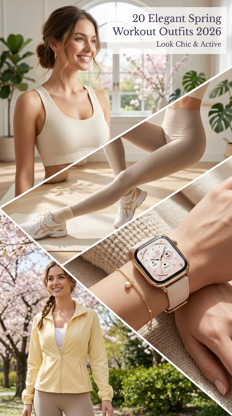 Elegant Spring Workout Outfits 2026: Cute & Aesthetic Activewear Ideas for the New Season