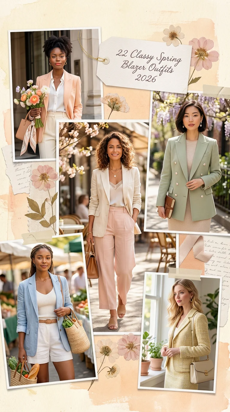 Classy Spring Blazer Outfits 2026: Fresh, Chic & Effortless Ideas for Women