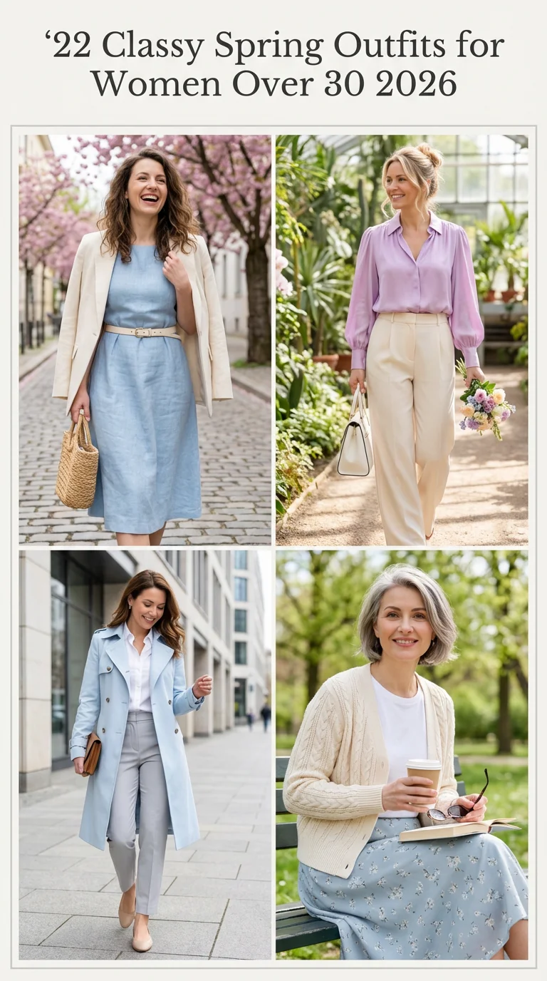Classy Spring Outfits for Women Over 30 2026: Fresh, Chic & Effortless Looks for the New Season