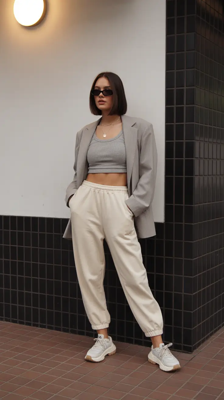 2026 Relaxed Grey Tailoring with Soft Joggers