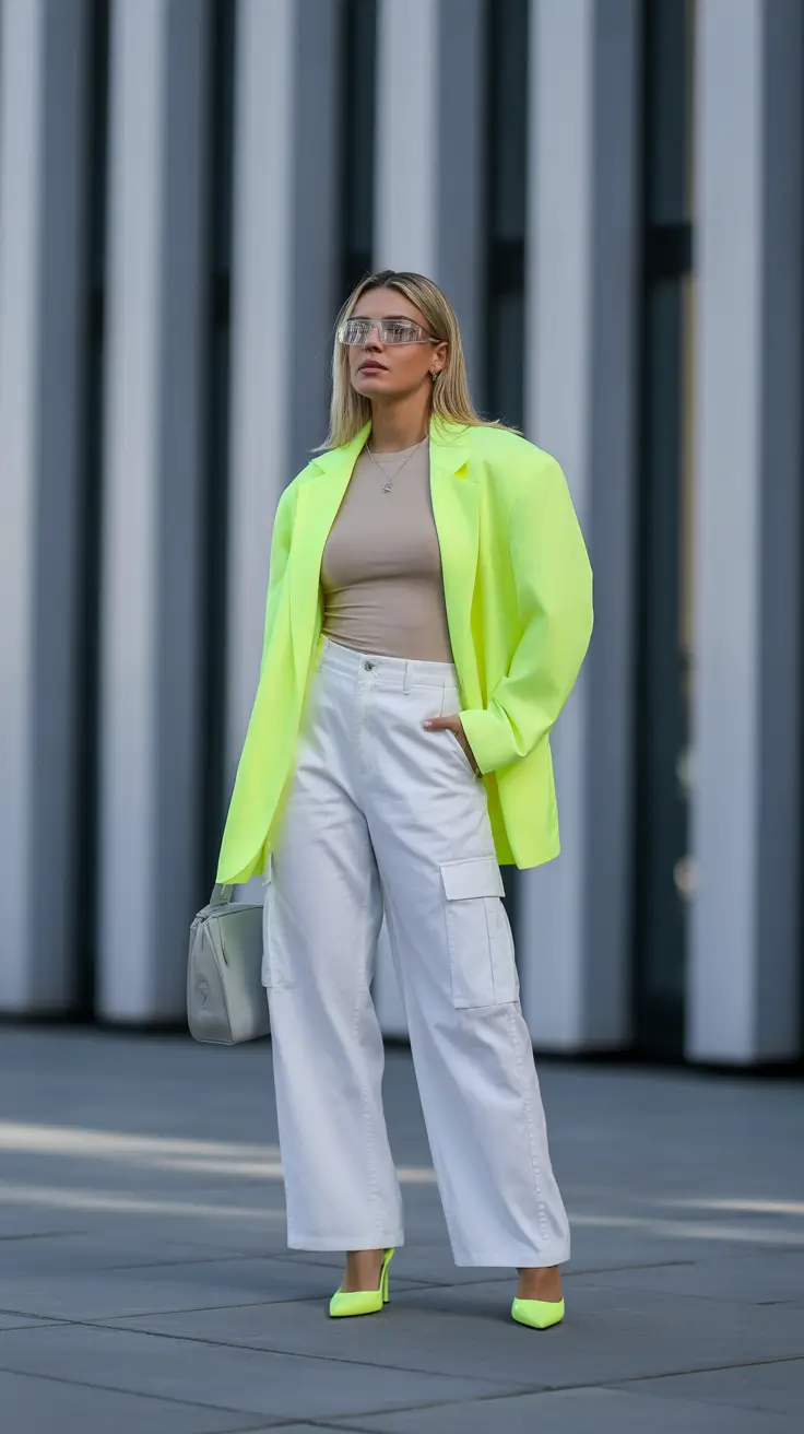 2026 Neon Brightness with Sleek Cargo Whites