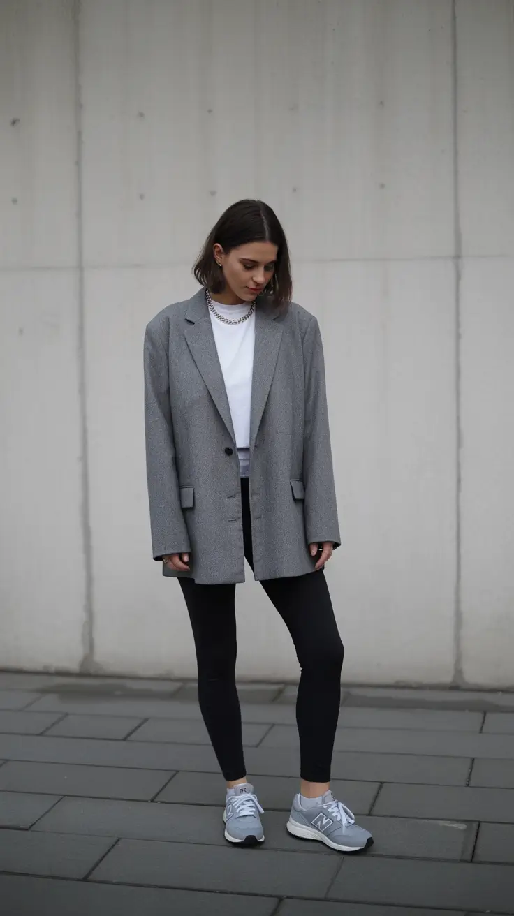 2026 Minimalist Grey Layers with Sporty Ease