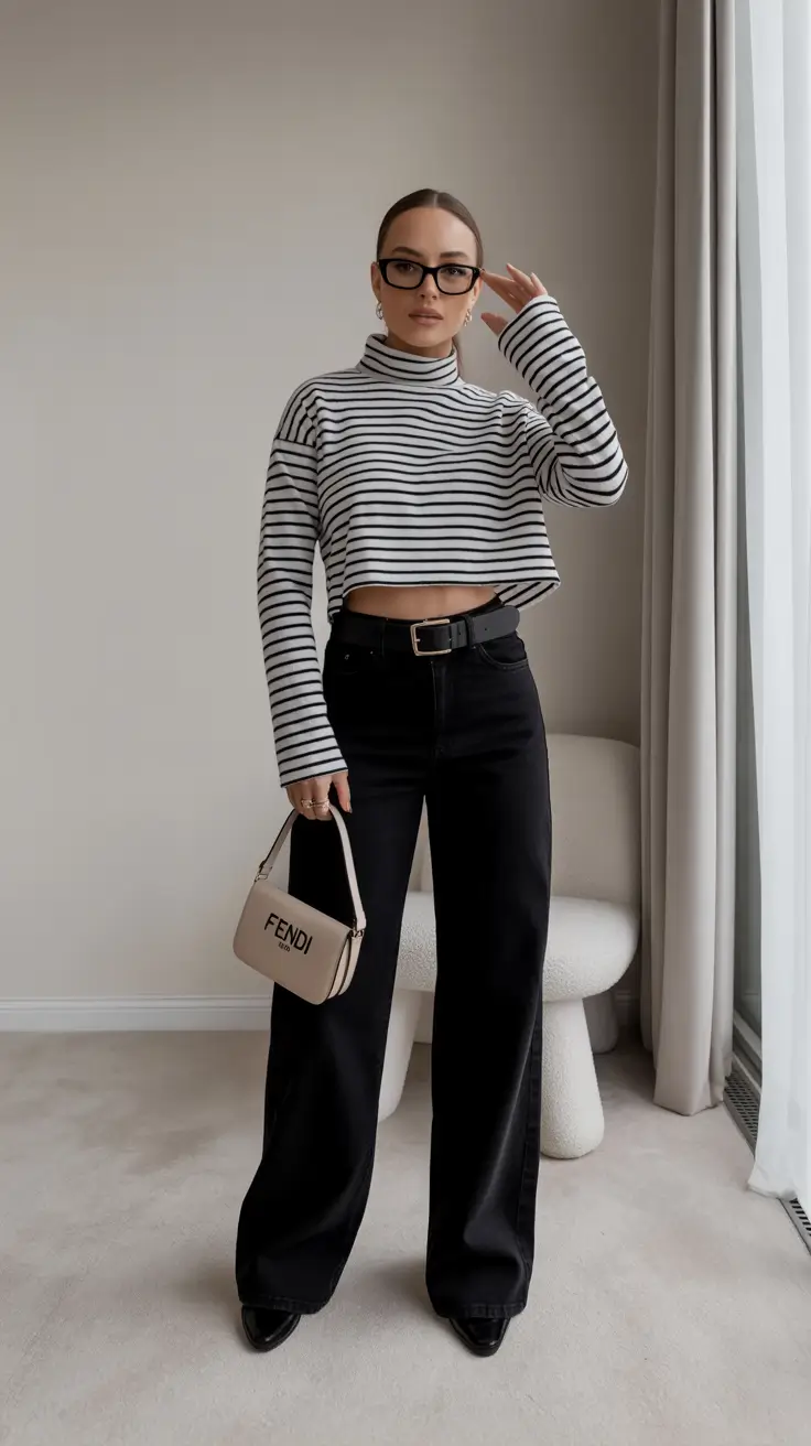 classy spring capsule wardrobe 2026 Striped Ease for Everyday Minimalism