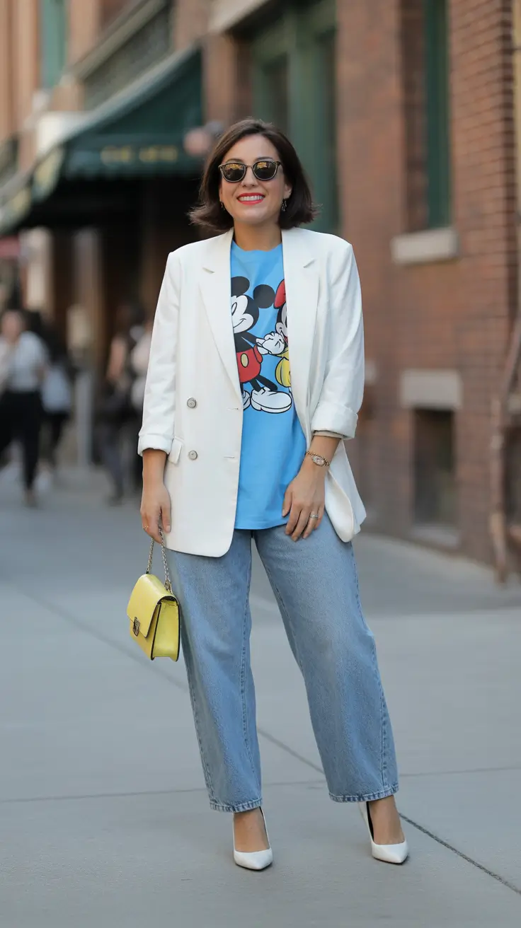 classy spring capsule wardrobe 2026 Playful Graphics with Soft Tailoring