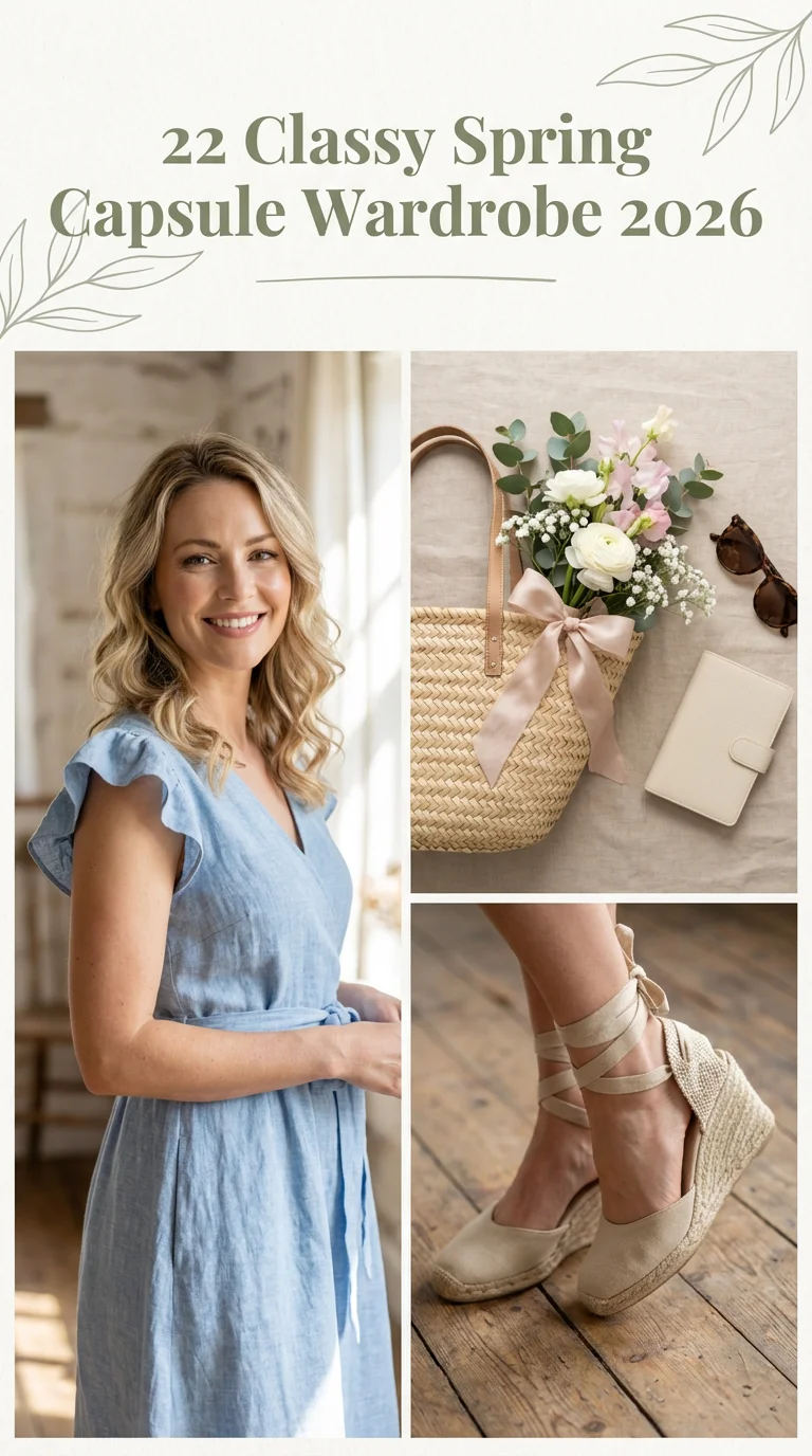 Classy Spring Capsule Wardrobe 2026: Fresh European-Inspired Outfits for the New Season