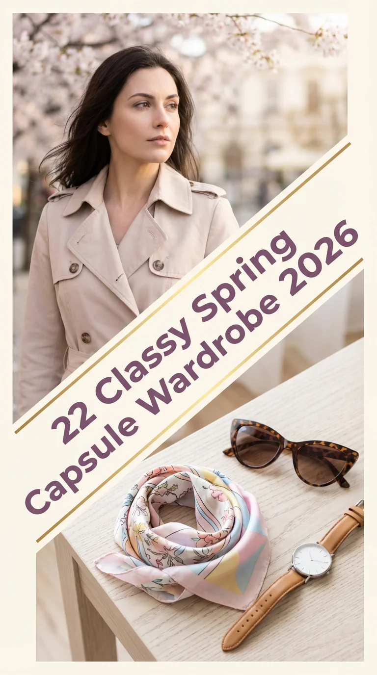Classy Spring Capsule Wardrobe 2026: Fresh European-Inspired Outfits for the New Season