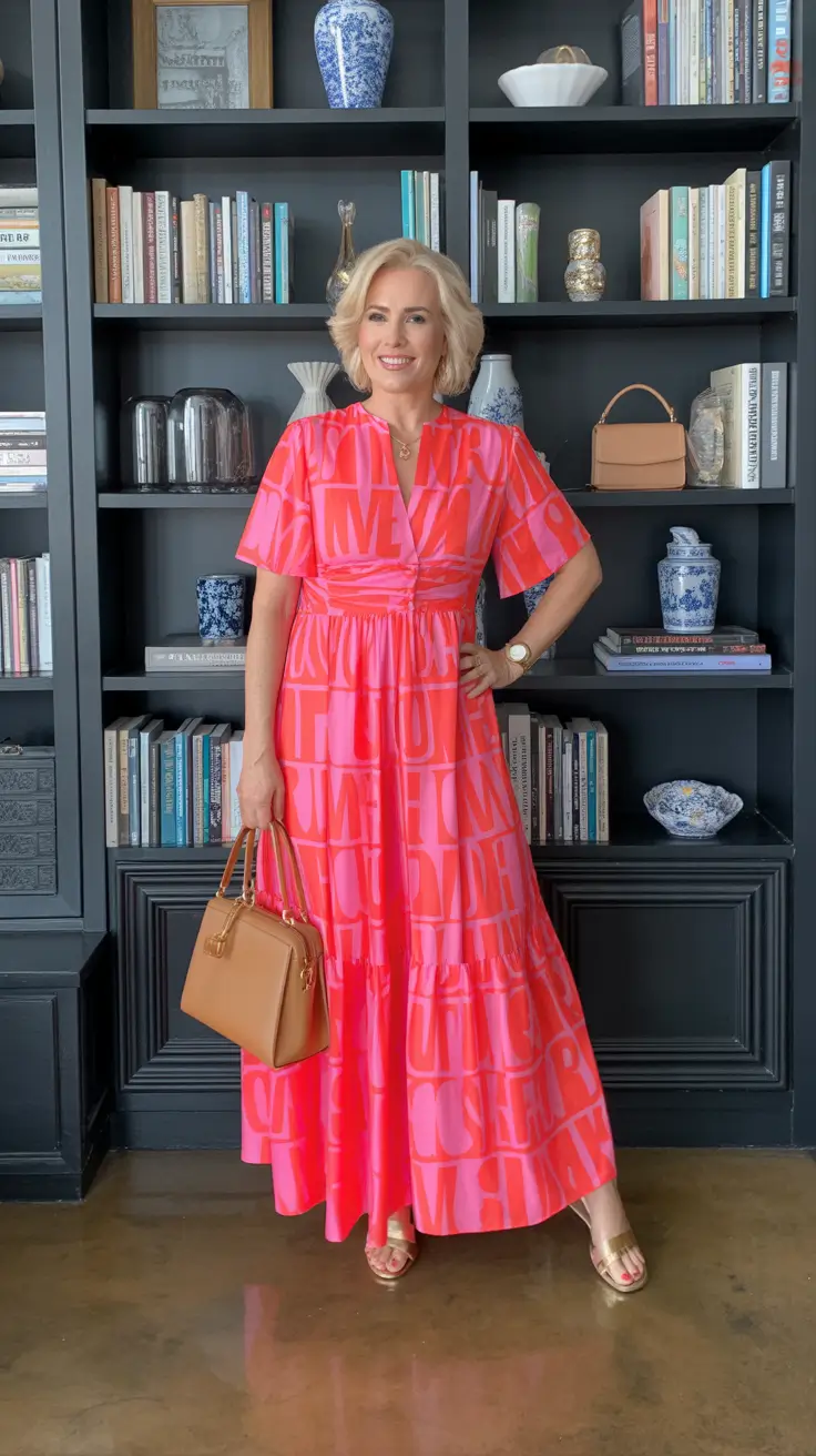 Classy spring dressing over 50 2026 - Vibrant Spring Confidence in Modern Maxi Silhouettes