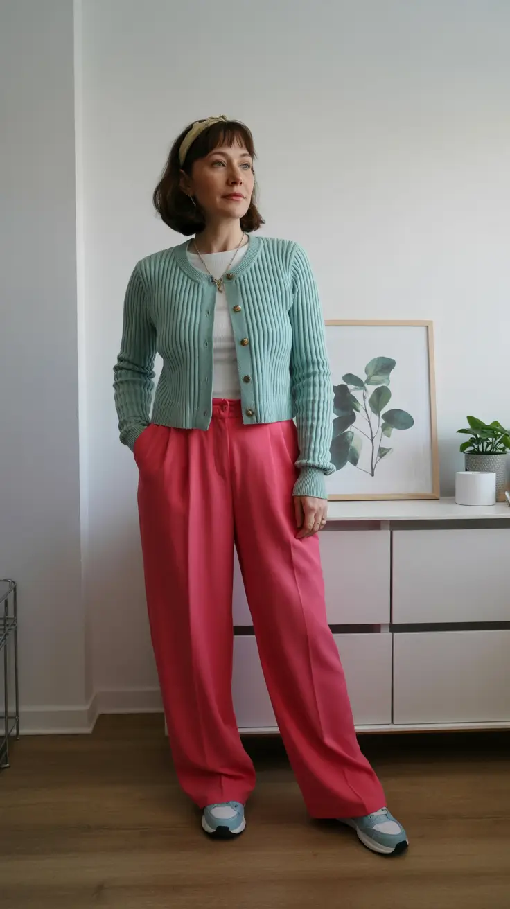 Classy spring dressing over 50 2026 - Mint and Rose Tones for a Soft, Modern Spring Palette