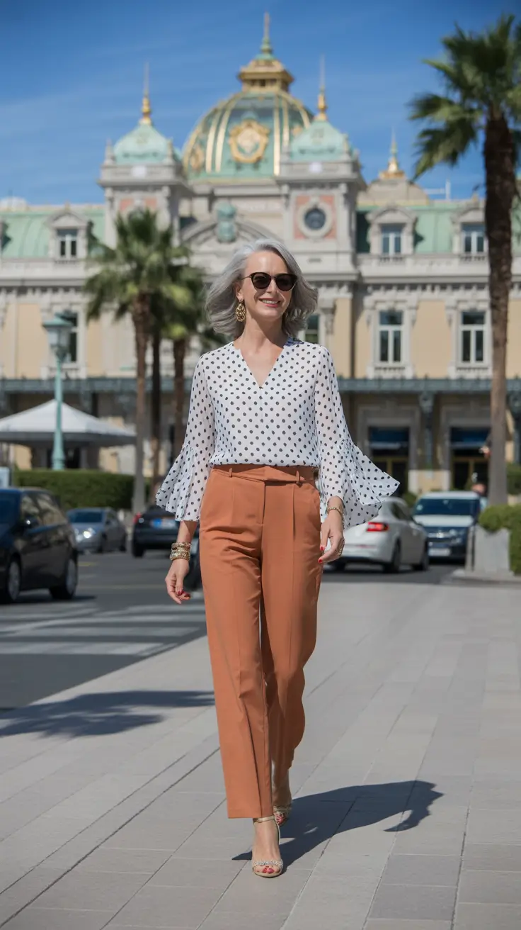 Classy spring dressing over 50 2026 - Effortless Polka Dots and Tailored Lines for Classic Spring Flair