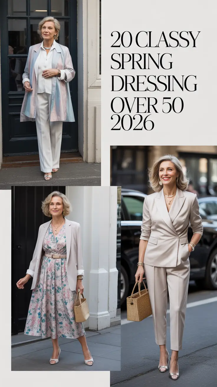 Classy Spring Dressing Over 50 2026: Chic, Fresh & Ageless Style Ideas for the Season