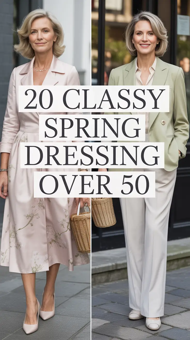 Classy Spring Dressing Over 50 2026: Chic, Fresh & Ageless Style Ideas for the Season