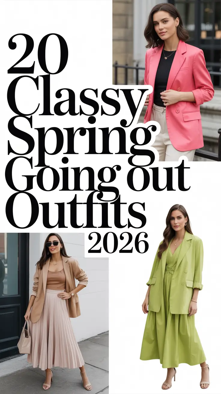 Classy Spring Going Out Outfits 2026: Fresh Inspo for Chic Early-Season Looks