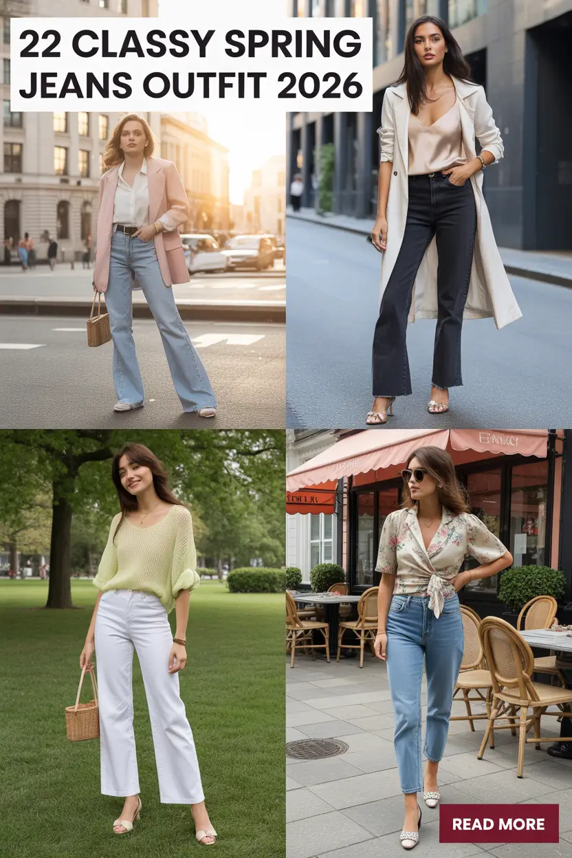 Classy Spring Jeans Outfit 2026: Fresh, Chic & Effortless Denim Ideas for the New Season