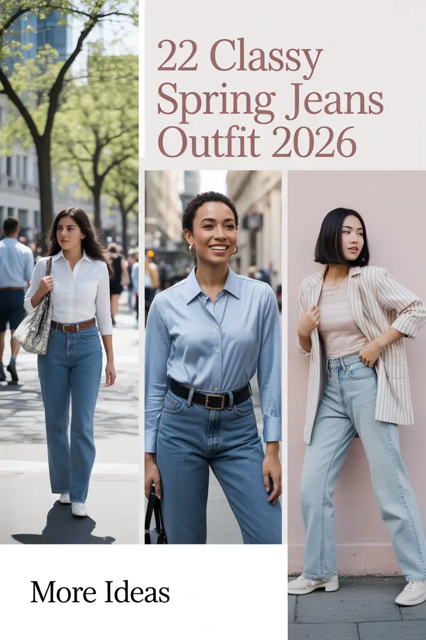 Classy Spring Jeans Outfit 2026: Fresh, Chic & Effortless Denim Ideas for the New Season