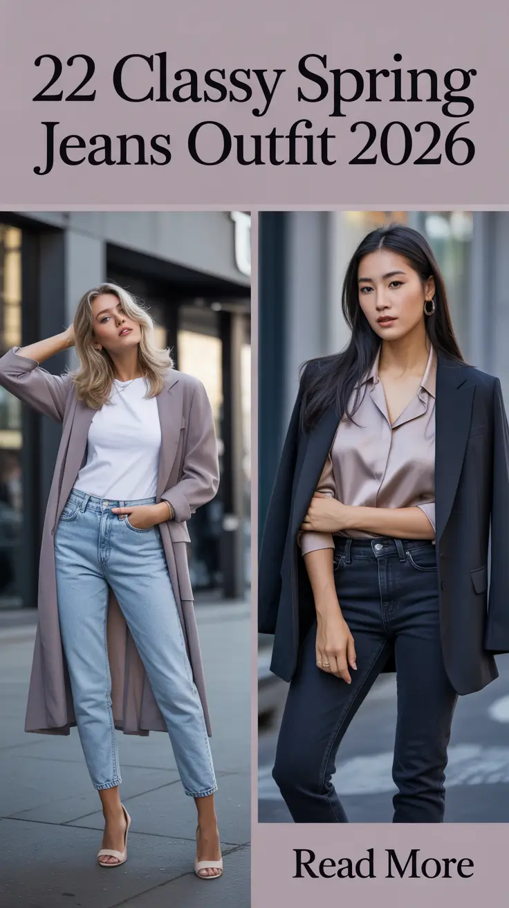 Classy Spring Jeans Outfit 2026: Fresh, Chic & Effortless Denim Ideas for the New Season