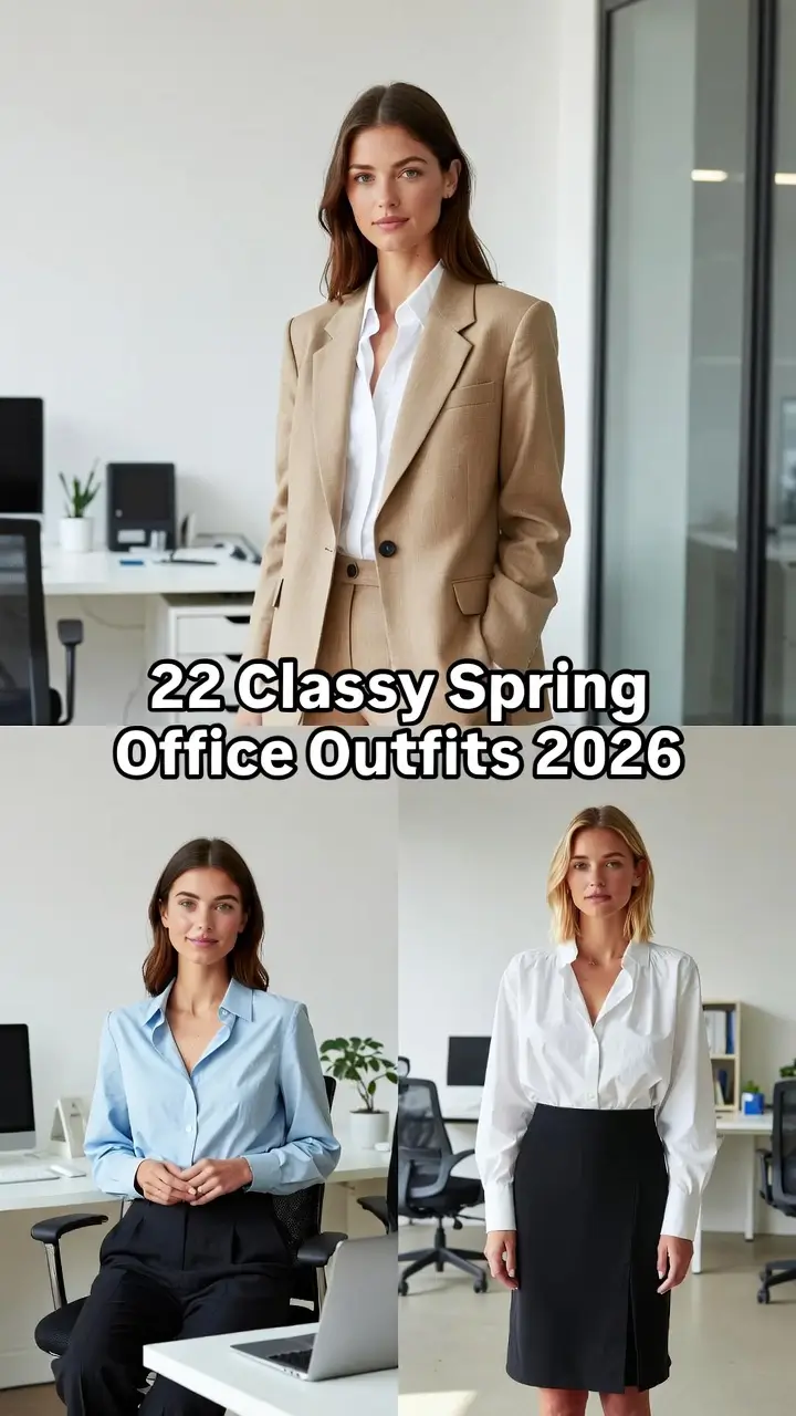 Classy Spring Office Outfits 2026: Chic & Light Workwear Inspiration for Women