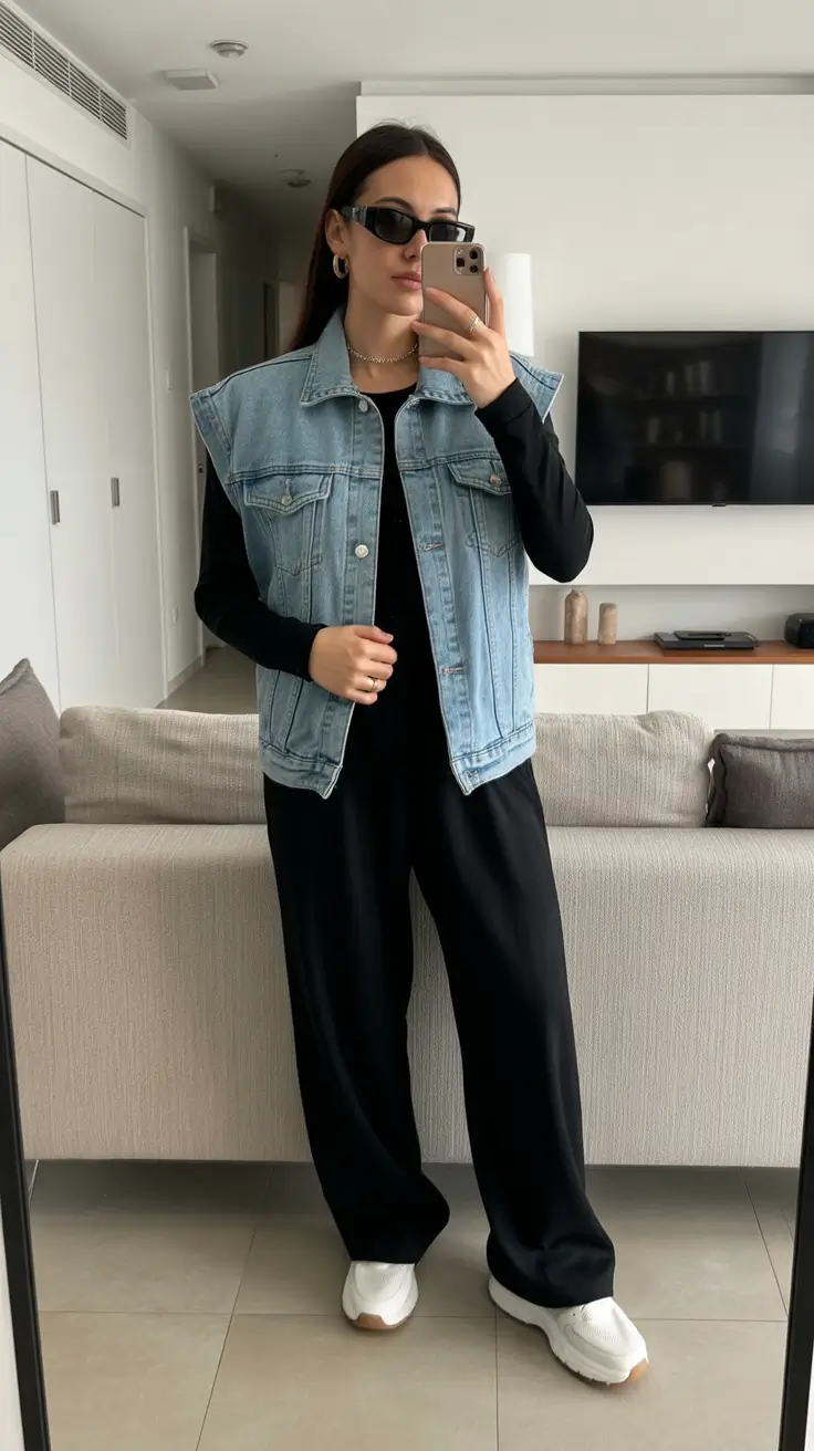 spring outfits 2026 for women over 30 Modern Streetwear with a Denim Edge