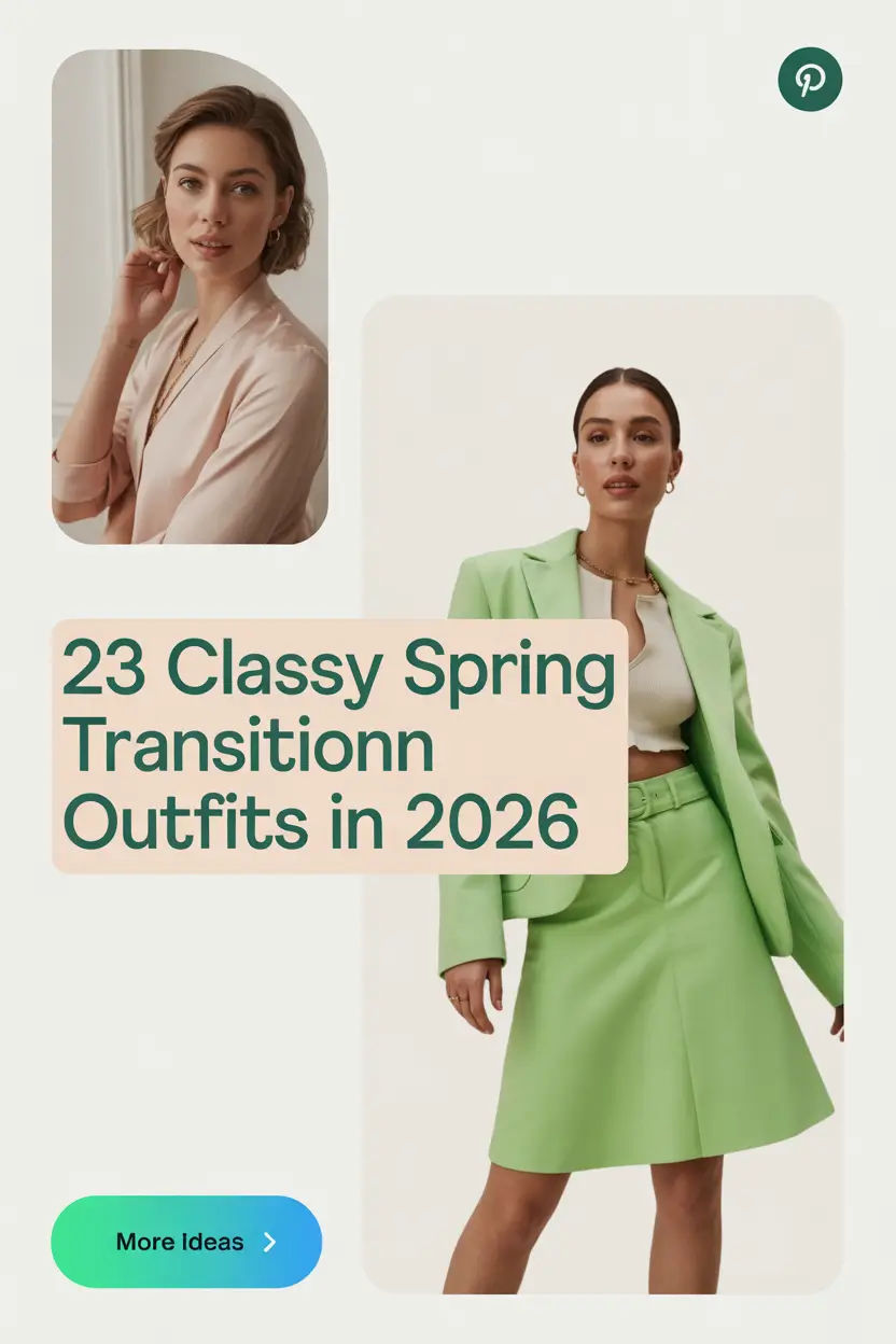 Classy Spring Transition Outfits in 2026: Easy & Cute Early-Spring Style Ideas
