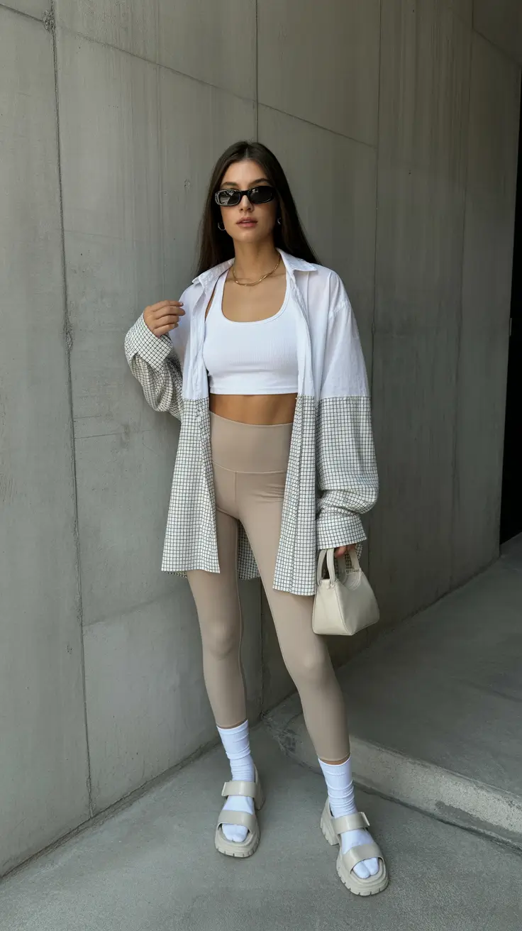 spring travel outfits 2026 Sporty Layers for Transitional Weather