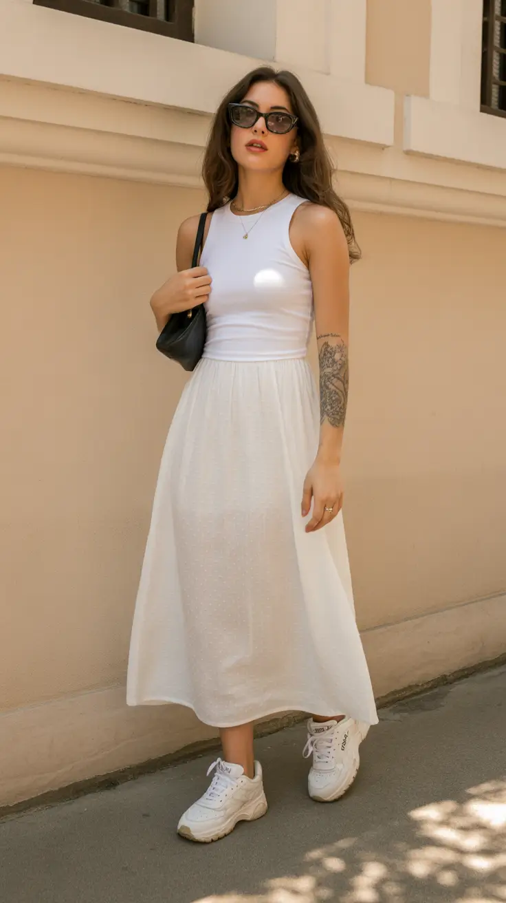 spring travel outfits 2026 Lightweight Whites for Warm European Streets