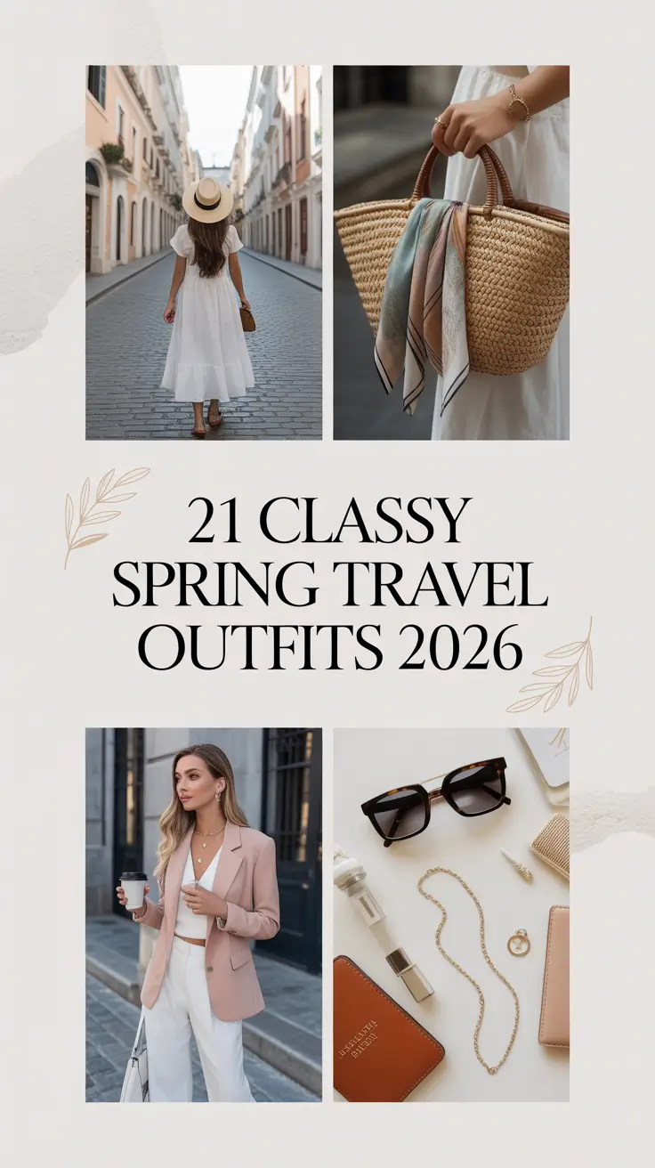 Classy Spring Travel Outfits 2026: Chic & Comfy Ideas for European Getaways