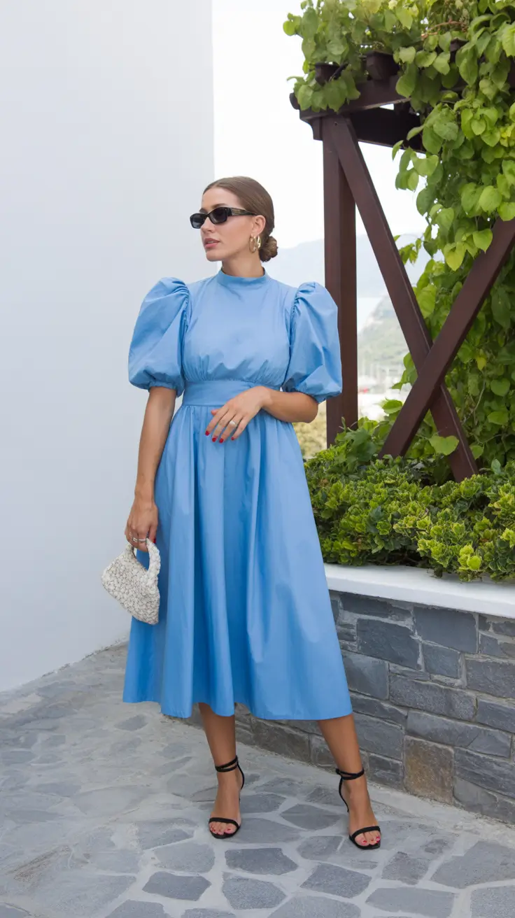spring wardrobe 2026 Soft Blue Elegance for Effortless Spring Femininity