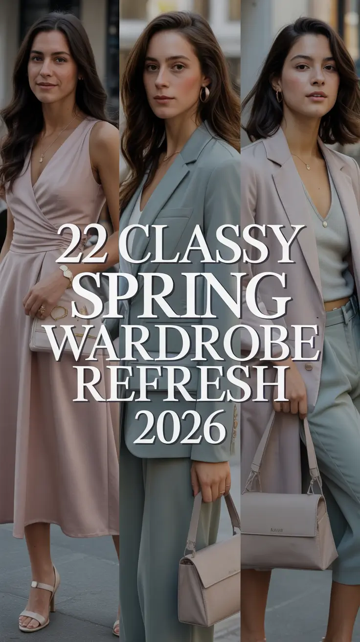 Classy Spring Wardrobe Refresh 2026: Aesthetic Capsule Ideas for Women