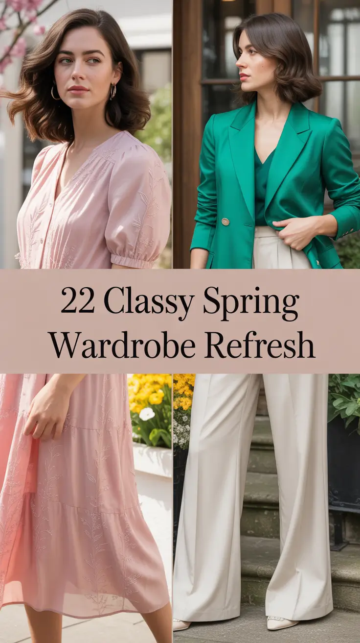 Classy Spring Wardrobe Refresh 2026: Aesthetic Capsule Ideas for Women
