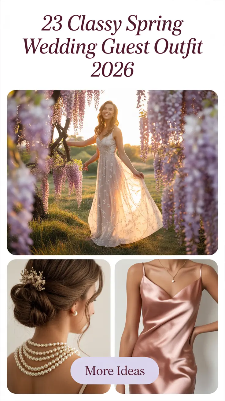 Classy Spring Wedding Guest Outfit 2026: Elegant Inspiration for Semi Formal & Outdoor Celebrations