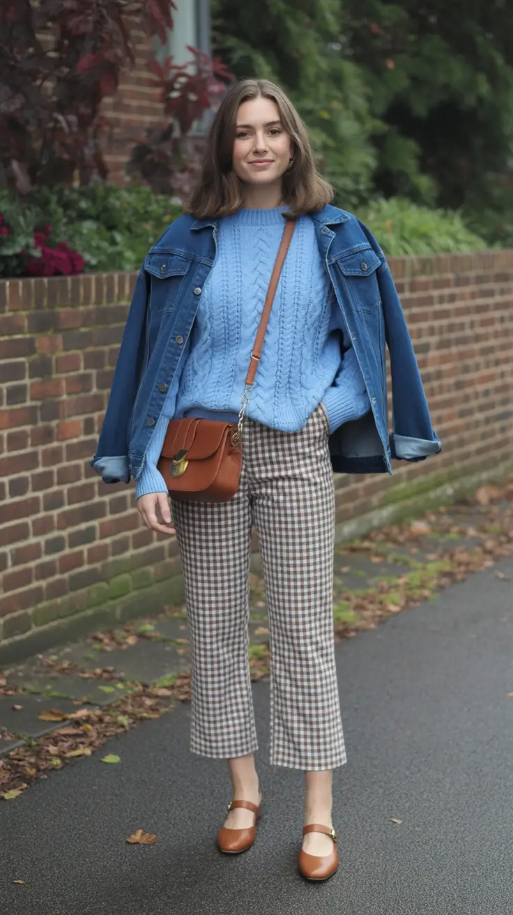 spring workwear 2026 Soft Blues and Retro Patterns for Playful Workday Charm