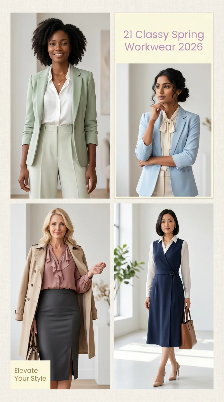 Classy Spring Workwear 2026: Fresh Ideas for Chic, Light & Business Casual Outfits Women Love