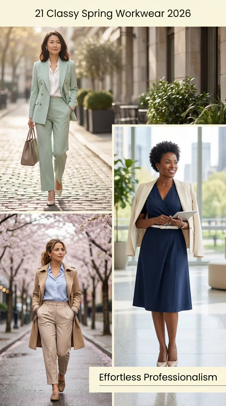 Classy Spring Workwear 2026: Fresh Ideas for Chic, Light & Business Casual Outfits Women Love