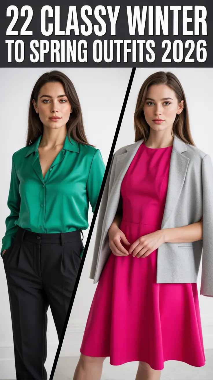 Classy Winter to Spring Outfits 2026: Transitional, Comfy & Stylish Inspiration for Women