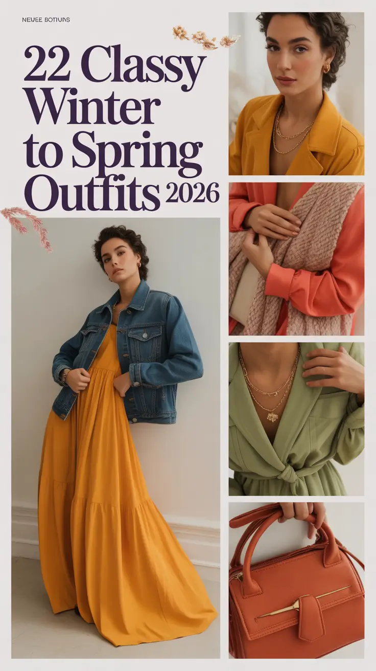 Classy Winter to Spring Outfits 2026: Transitional, Comfy & Stylish Inspiration for Women