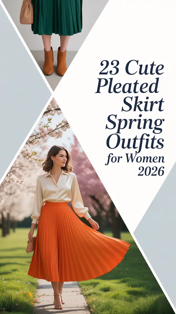 Cute Pleated Skirt Spring Outfits for Women 2026: Fresh Inspiring Looks for Every Style