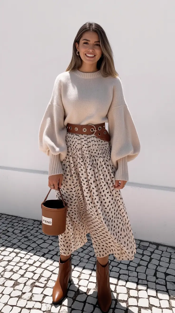 spring church outfits 2026 Soft Neutrals with Statement Texture for Casual Elegance