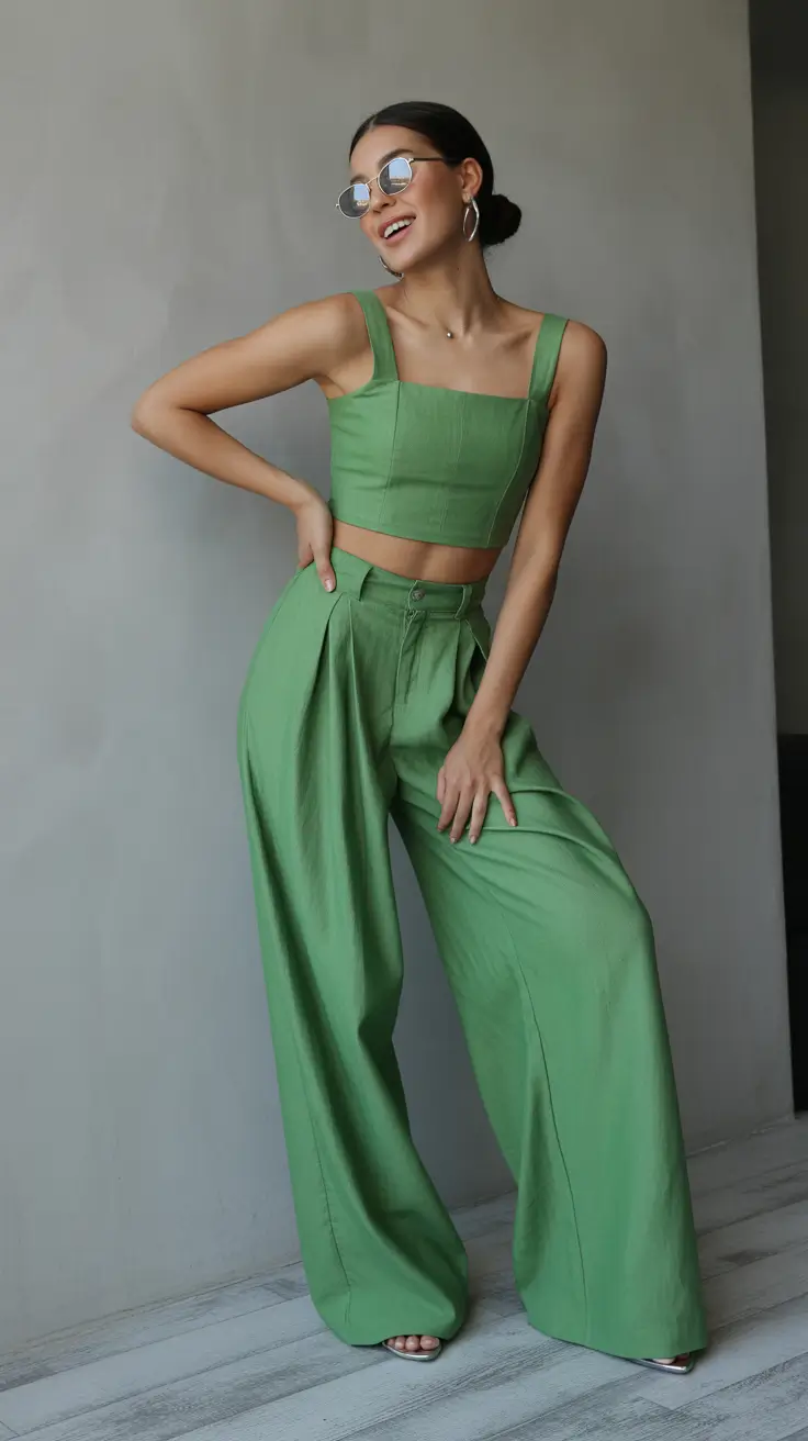 spring fashion trends 2026 Green Monochrome Movement