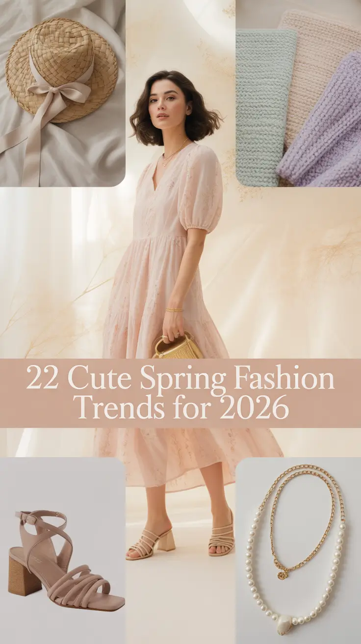 Cute Spring Fashion Trends for 2026: Light, Bright & Chic Seasonal Outfits