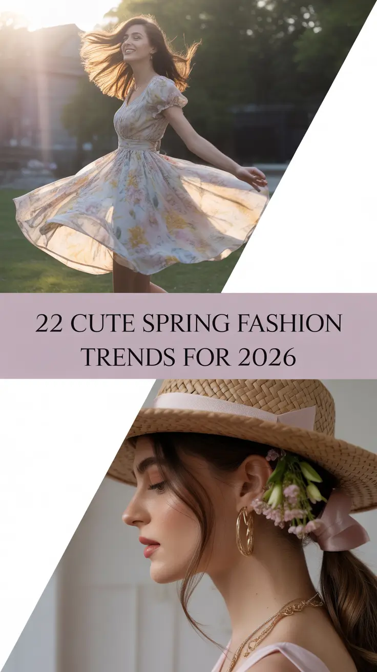 Cute Spring Fashion Trends for 2026: Light, Bright & Chic Seasonal Outfits