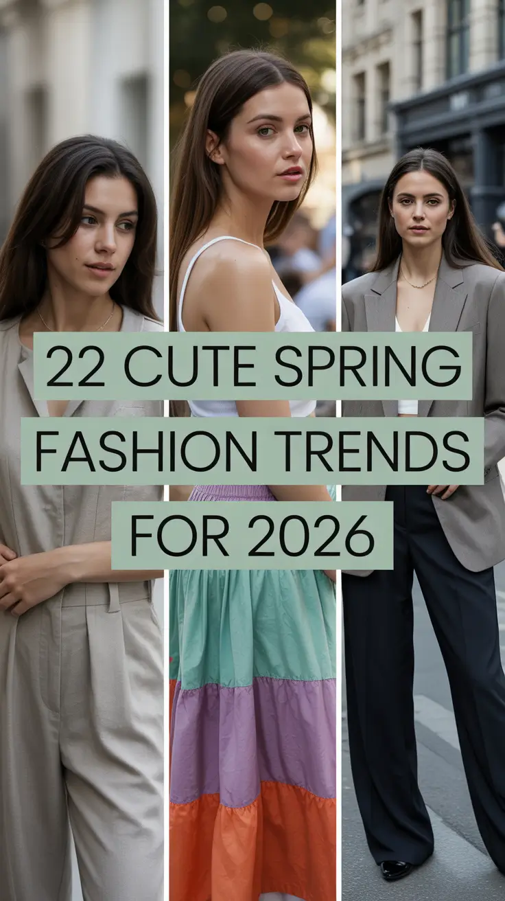 Cute Spring Fashion Trends for 2026: Light, Bright & Chic Seasonal Outfits